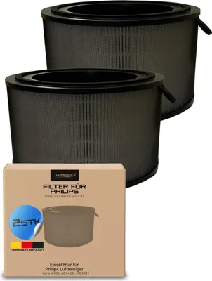 Produktbild von Comedes Ersatzfilter Set (2er Set) einsetzbar statt Philips FY3400/30 | HEPA & Aktivkohle passend für AC3420 & AC3421 Luftreiniger