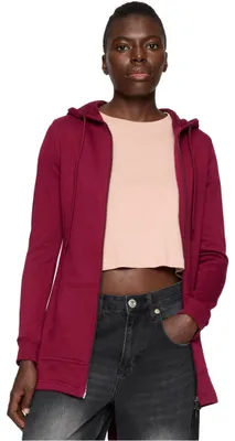 Produktbild von Urban Classics Damen Jacke Sweat Parka, Burgundy, XL, TB1075-00606-0054