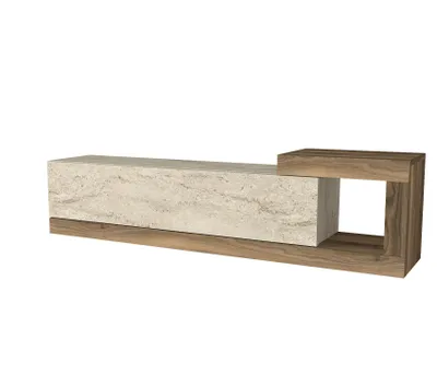 Produktbild von moebel17 TV Lowboard VOLARE 150 cm – Modernes TV Board – Fernsehtisch Weiß – TV Möbel Wohnzimmer – Lowboard modern – Fernsehschrank – TV Schrank