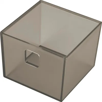 Produktbild von Ninka Banio Behälter 1-fach für Schubladeneinsatz, graphit transluzent 84x84mm