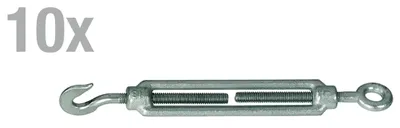 Immagine prodotto di Alberts 854133 Tenditore, con gancio e occhiello, zincato, set da 10