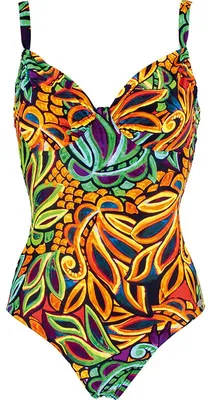 Produktbild von FASHY Damen Badeanzug orange/grün 42C