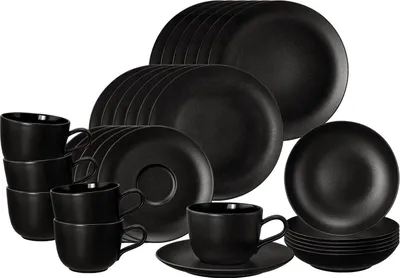 Produktbild von Seltmann Weiden Liberty Velvet Black Kombiservice 30-teilig