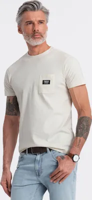 Produktbild von Ombre Clothing Kurzarmhemd für Männer Vokiac cremig XL