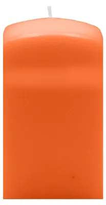 Produktbild von Quader Kerzen Karotte Dunkel-Orange 15 x Ø 6/6 cm, 4 Stück