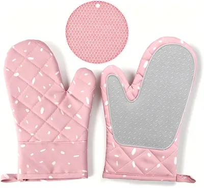 Image de Gants de four résistants à la chaleur, pour la cuisine et le barbecue
