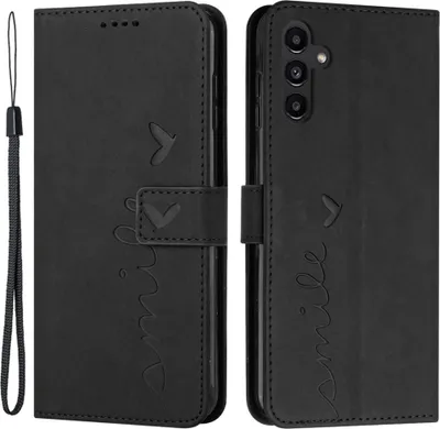 Produktbild von Samsung Galaxy A15 Hülle - Coverup Smile Klapphülle - Schwarz