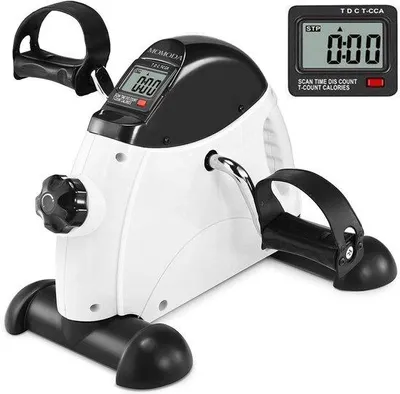 Obrázek produktu pro Trenažér pro seniory – rotoped – fitness zařízení – mini – trenažér na nohy a paže – rehabilitace – kompaktní