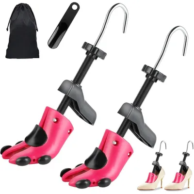 Produktbild von Schuhspanner für Damen und Herren, Schuhdehner mit einstellbarer Länge und Breite, Rosa (34-41)