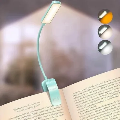 Zdjęcie produktu dla Lampka do czytania LED 120H ładowanie USB 13 diod trzy kolory dla czytelnik