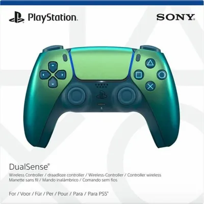 The image shows the packaging of a PlayStation 5 DualSense Wireless Controller.