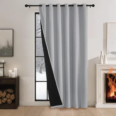 Produktbild von Thermovorhang Kälteschutz Raumteiler Blickdicht Silbergrau 240 x 200 cm