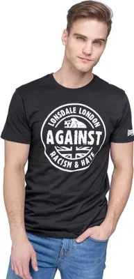 Produktbild von Lonsdale Against Racism Kurzarm-t-shirt Schwarz XL Mann Schwarz XL