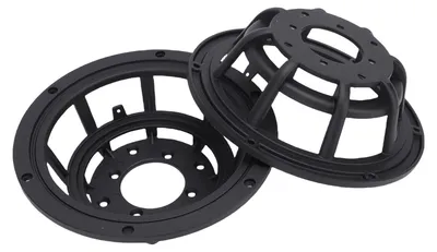 Produktbild von 2 Stück Lautsprecher-Korb aus Aluminium (Subwoofer/Tieftöner) – DIY-Zubehör & Ersatzteil, 181 mm Außendurchmesser, für PA- und DJ-Lautsprecher