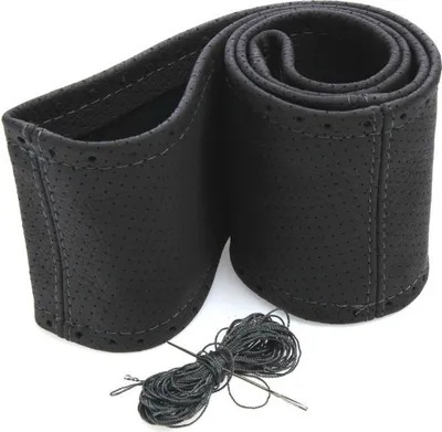 Produktbild von Lenkradhülle Lenkradbezug Lenkradschoner Grau Perforiert Ø 37-39/10,5 cm Neu