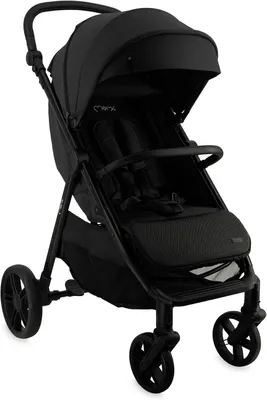 Obrázok produktu pre Detský kočík Kinderbuggy – cestovný kočík – prenášanie dieťaťa – kompaktný, skladací – do 22 kg – čierna farba