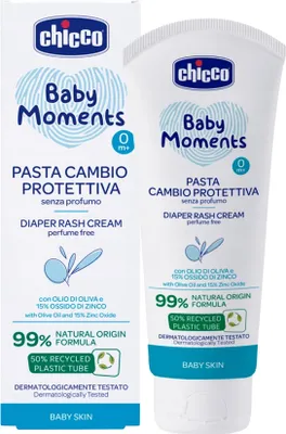 Produktbild von Chicco Baby Moments Beruhigende Creme gegen Windelausschlag 100 ml ab 0 Monaten