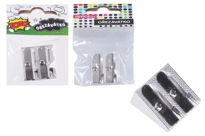 Produktbild von Metall-Bleistiftspitzer für 2 Bleistifte