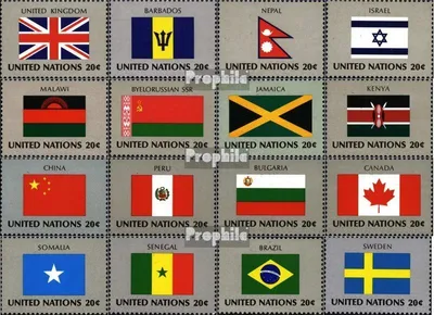 Produktbild von Briefmarken UNO - New York 1983 Mi 422-437 (kompl.Ausg.) gestempelt Mitgliedsstaaten