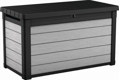 A storage box is shown from a front-side angle against a white background.