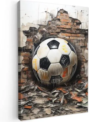 Produktbild von Famanu Wandbild Fußballmotiv 20x30 cm Schwarz Weiß - Wanddekoration