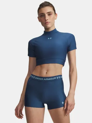 Produktbild von Under Armour HeatGear Crop Mock SS T-Shirt für Damen XS