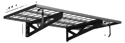 Obrázek produktu pro Garážová police, dvoupatrová konstrukce, vysoká nosnost, 24 x 48 palců