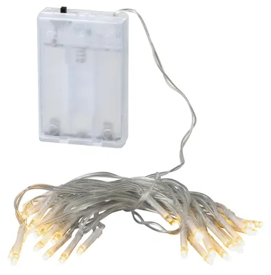 Produktbild von LED Batterielichterkette 30 LEDs 2,9 m warmweiß Innen Batteriebox
