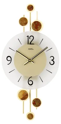 Produktbild von AMS Quarz-Wanduhr, Quarzwerk, 23x47x5cm, 9389