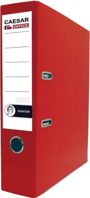 Image de Classeur à levier Senator, carton, dos 7,5 cm, rouge