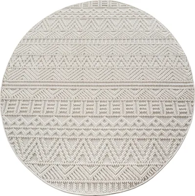 Produktbild von Ayyildiz | Moderner Teppich - 3D Optik Würfel Struktur - Geflecht Muster - Wohnzimmer Kurzflor - creme - 80 cm x 80 cm