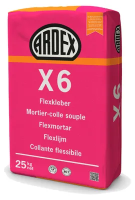 Obrázok produktu pre ARDEX X 6 Flexkleber 25kg - ideal für Neubau, Renovierung und Profi-Verlegung