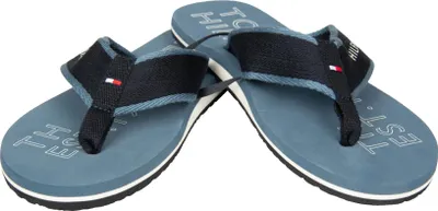 Image de Tongs homme TOMMY HILFIGER pantoufle de piscine de plage avec dentelle en tissu beachwear article XM0XM02885, EUR 41 - UK 7 - USA 8 - CM 26, Poliestere 100%