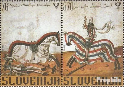 Produktbild von Briefmarken Slowenien 2003 Mi 436-437 Paar (kompl.Ausg.) postfrisch Turnierbuch