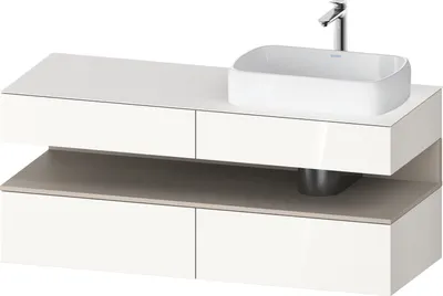 Produktbild von DURAVIT QA4766091220010 QAT KWTU WH Eck 1400x550x600 Wß Hgl.
