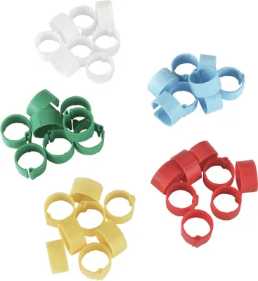 Immagine prodotto di Clip in plastica 8 mm, colori misti, 5x 20 pezzi in blister