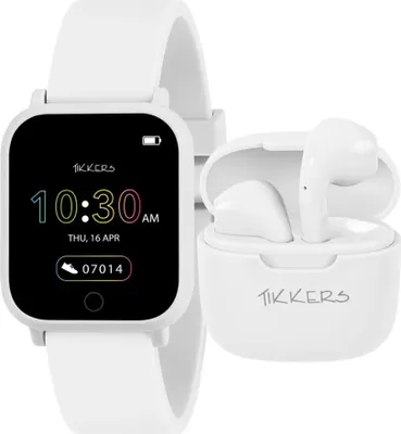Produktbild von Tikkers Series 10 Smart Watch and Earbud Set Weiß Unisize Tikkers