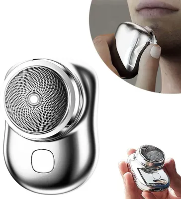Produktbild von Mini USB Rasierer, Wasserdicht Elektrorasierer, Männer Reise Rasiergerät,60 Tage Akku