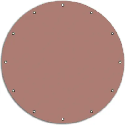 Produktbild von Wallario rundes Outdoor-Poster für Garten oder Balkon, Motiv Pastellpink, 90 cm Durchmesser