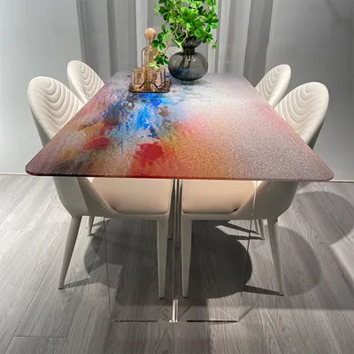 Produktbild von 360Home Esstisch Tisch Schwebender Tisch mit Acryl-Tischbeine, die wie schwebend aussehen