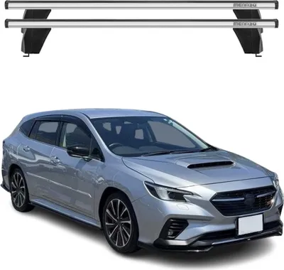 Image de Menabo Barres de toit Transversales pour Subaru Levorg 2014-2021 Gris ABE 2x