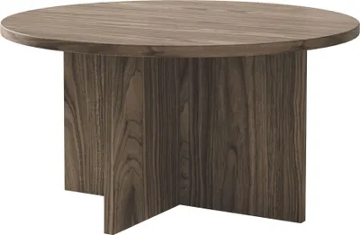 Produktbild von Selsey Ovo - Couchtisch rund 76x76 cm Holzoptik Nussbaum Wisconsin