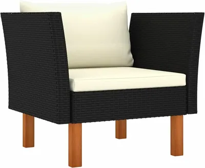 Immagine prodotto di Sedia da giardino - Arredo da giardino - Sedia da esterno - Sedia in rattan - Poltrona da relax - Rattan in polietilene e legno di eucalipto