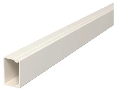 Produktbild von Obo Bettermann WDK40040CW, Gerade Kabelrinne, 2 m, PVC, Cremefarben