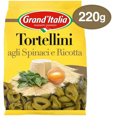 Produktbild von Grand'Italia Tortellini mit Spinat & Ricotta, 220 g – Frische italienische Teigtaschen