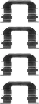 Produktbild von HELLA 8DZ 355 203-951 Zubehörsatz Scheibenbremsbelag Vorne für CHEVROLET NUBIRA Kombi für DAEWOO LANOS (KLAT)