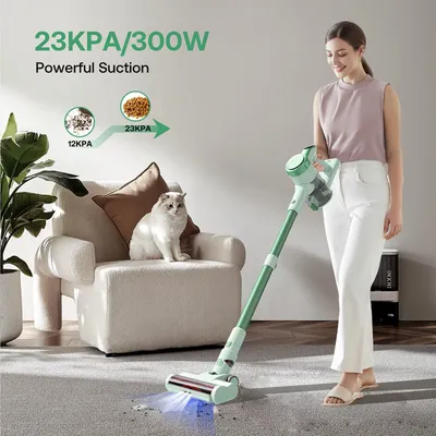 Immagine prodotto di Aspirapolvere - Aspirapolvere a batteria - Aspirapolvere senza filo - Aspirapolvere portatile - Senza sacco - Potente aspirazione, 23 kPa