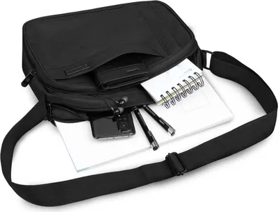 Obrázek produktu pro Pánská multifunkční taška přes rameno černá, aktovka s nastavitelným popruhem, ZAGATTO, A4, taška do práce, taška na zip, 23x31x13 / ZG753