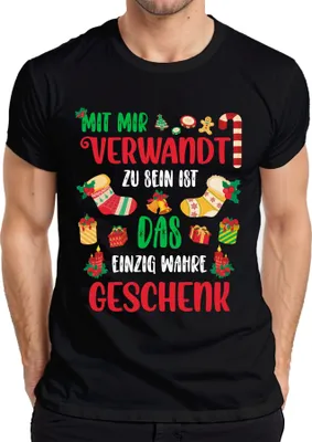 Zdjęcie produktu dla Related Gift - Męska koszulka świąteczna Christmas Gift, czarny, M