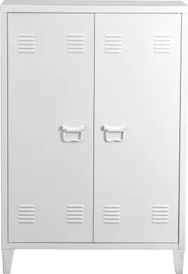 Produktbild von Metallschrank ‘Oripää’ mit 2 Türen 110 x 75 x 33 cm Weiß